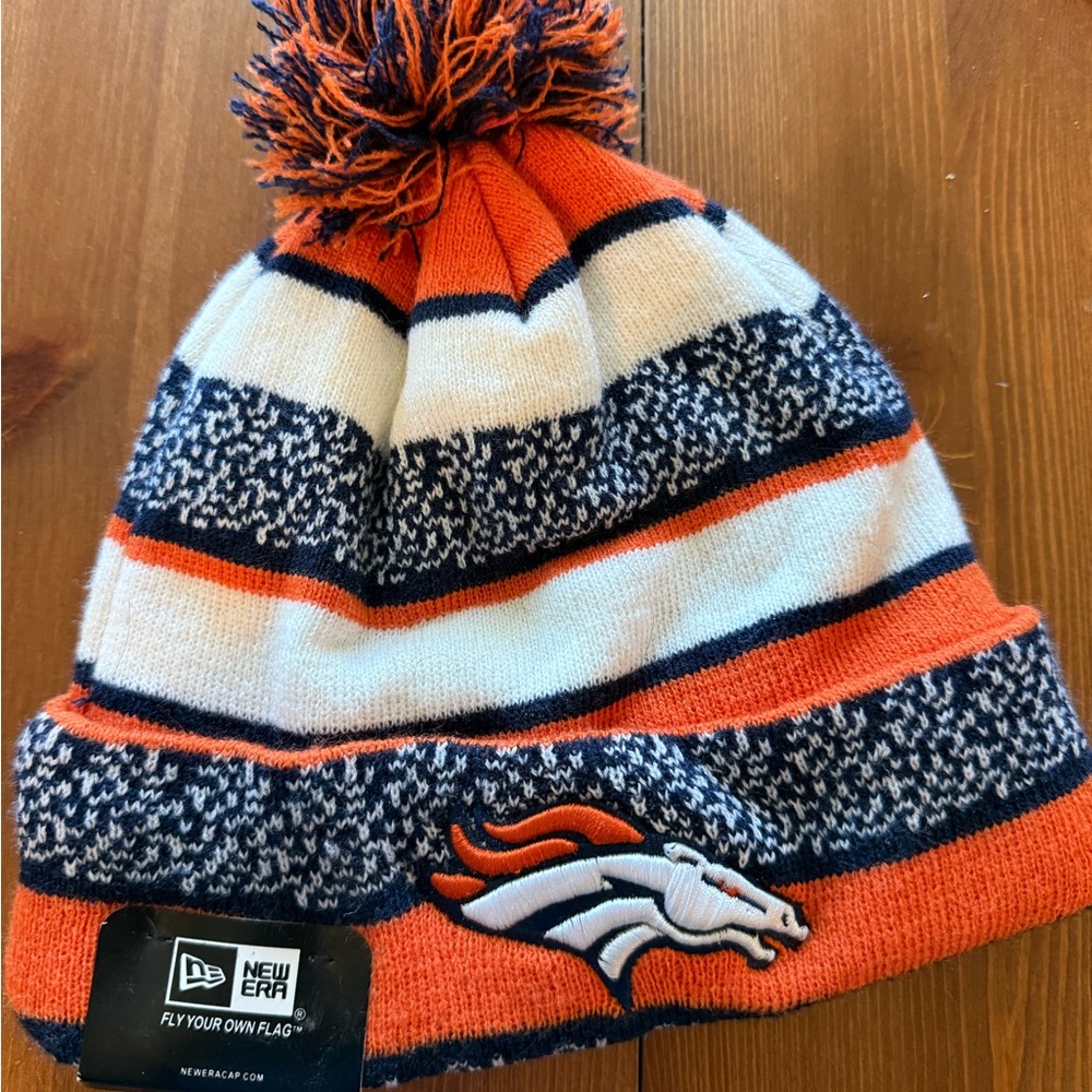 New Era Orange and Blue Knit Beanie